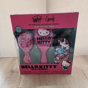 Hello Kitty Wet Brush + Goody Detangling Accessory Bundle